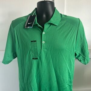 Nike green dri fit golf polo shirt size small new with tags
